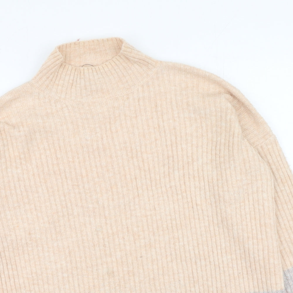 Marks and Spencer Womens Multicoloured Round Neck  Acrylic Pullover Jumper Size S