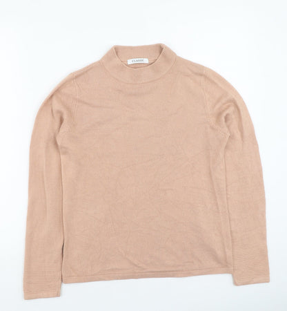 Marks & Spencer Womens Orange Round Neck  Acrylic Pullover Jumper Size 8