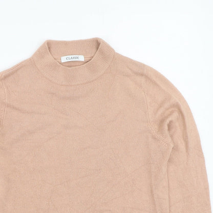 Marks & Spencer Womens Orange Round Neck  Acrylic Pullover Jumper Size 8