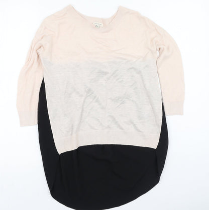 River Island  Womens Multicoloured  Viscose Basic Blouse Size 6 Round Neck
