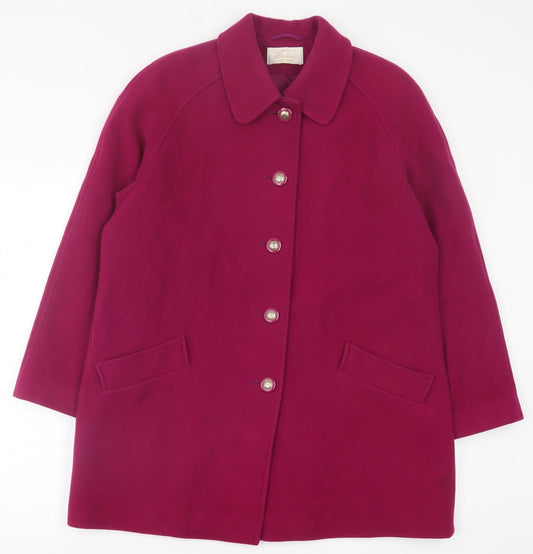 eastext Womens Purple   Jacket Coat Size 12  Button