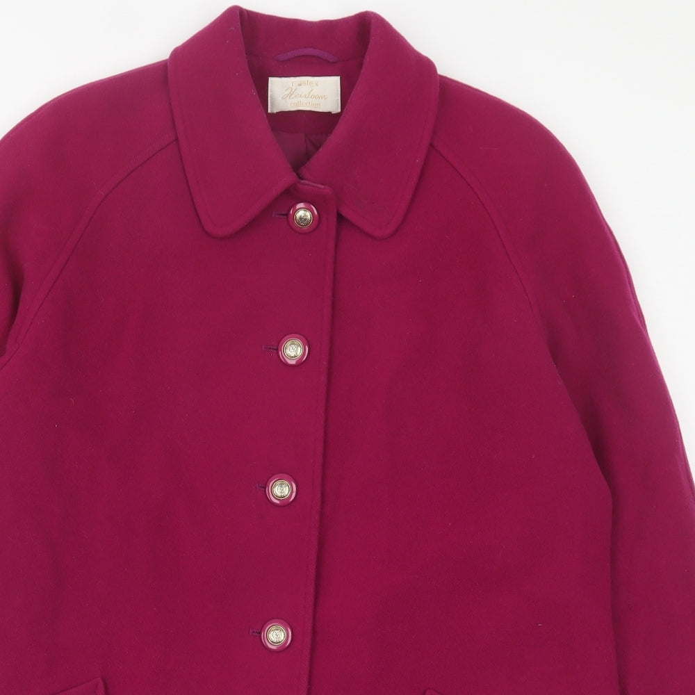 eastext Womens Purple   Jacket Coat Size 12  Button