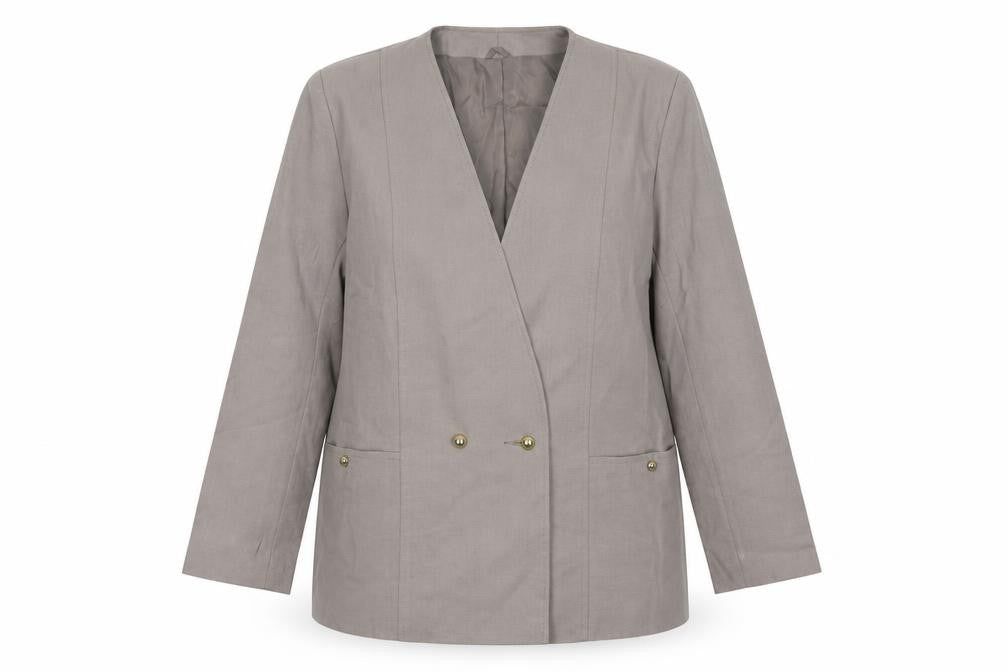Preworn Womens Grey   Jacket Blazer Size 18  Button