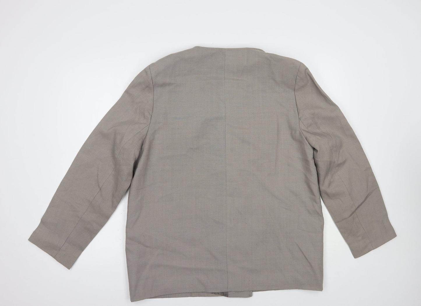 Preworn Womens Grey   Jacket Blazer Size 18  Button
