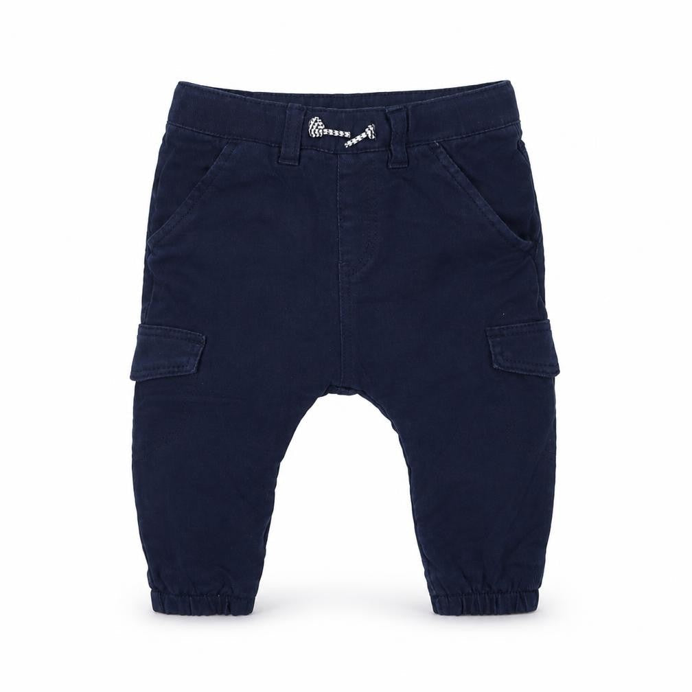 H&M Baby Blue  Polyester Cargo Trousers Size 6-9 Months  Drawstring