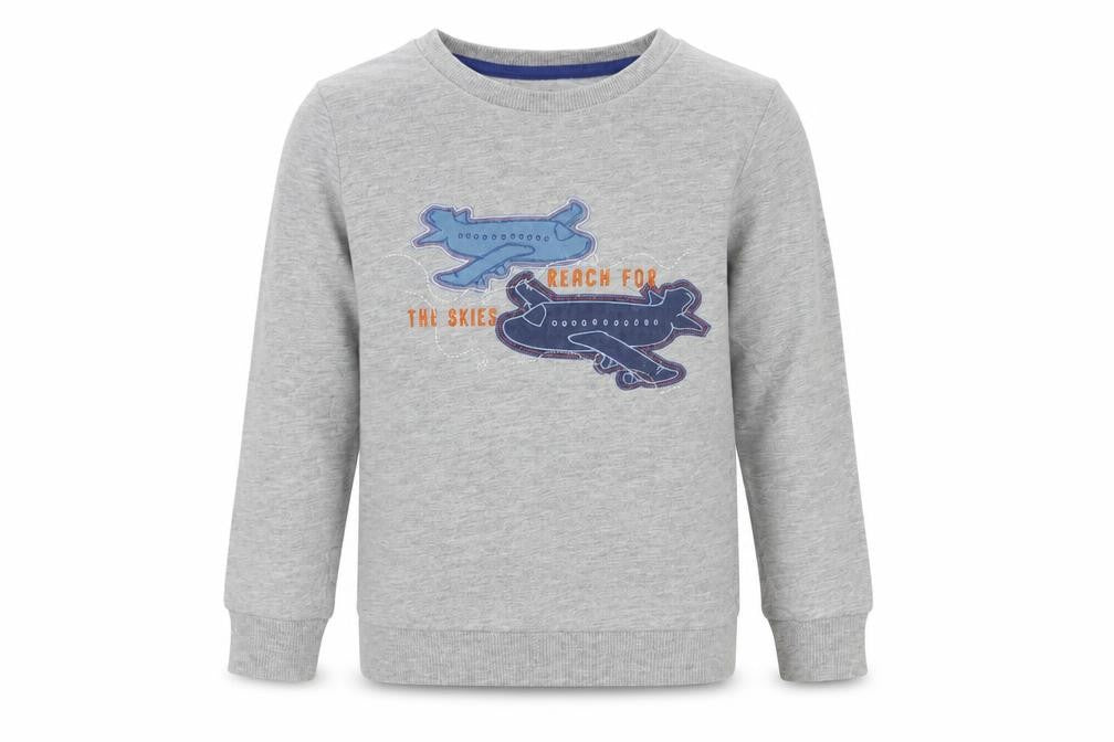 Very Girls Grey  Cotton Pullover Hoodie Size 5-6 Years  Pullover - Reach For The Skies