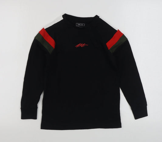 NEXT Boys Black  100% Cotton Pullover Sweatshirt Size 8 Years  Pullover