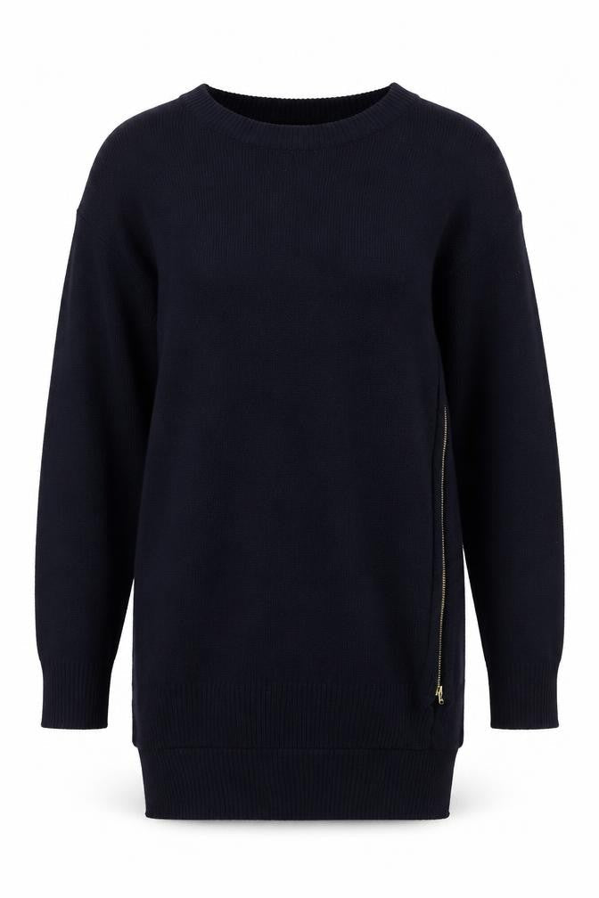 Matalan Womens Blue Boat Neck  Acrylic Pullover Jumper Size S