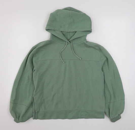 Topshop Womens Green  Viscose Pullover Hoodie Size S  Pullover