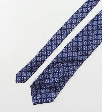 Marks & Spencer Mens Multicoloured Plaids & Checks Silk Pointed Tie One Size