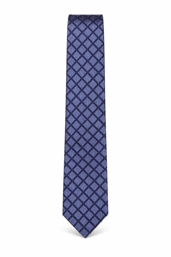 Marks & Spencer Mens Multicoloured Plaids & Checks Silk Pointed Tie One Size