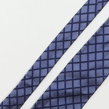 Marks & Spencer Mens Multicoloured Plaids & Checks Silk Pointed Tie One Size