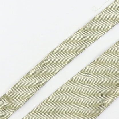 Marks & Spencer Mens Green Striped Silk Pointed Tie One Size