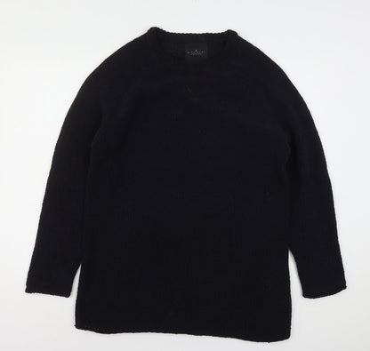 Dissident Mens Black Round Neck  Polyester Pullover Jumper Size M