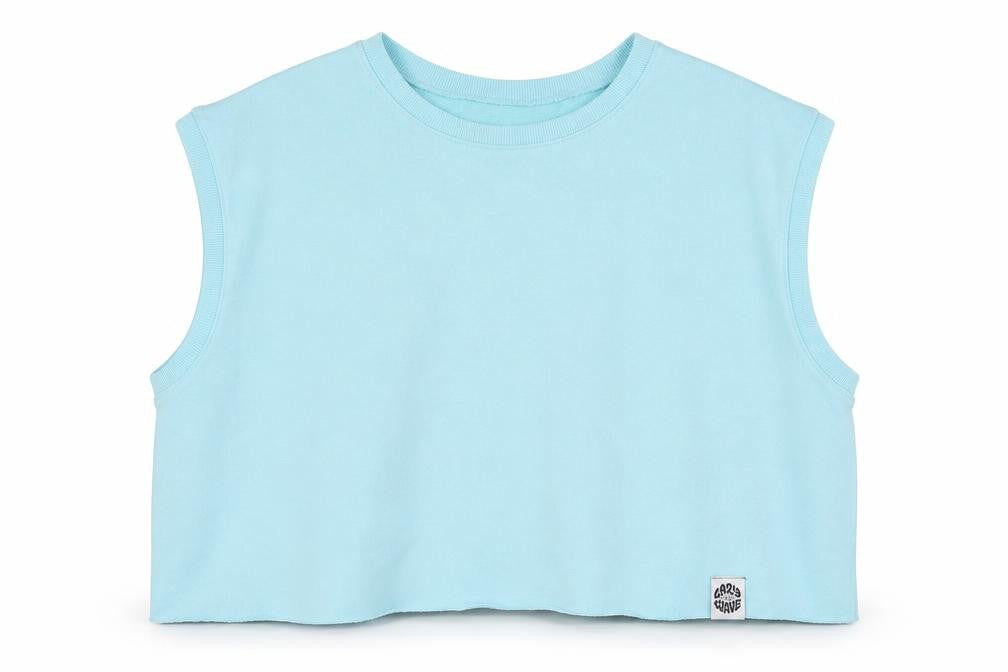 H&M Womens Blue  Cotton Pullover Sweatshirt Size L  Pullover - Cropped