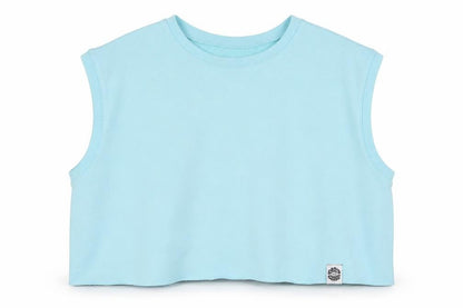 H&M Womens Blue  Cotton Pullover Sweatshirt Size L  Pullover - Cropped