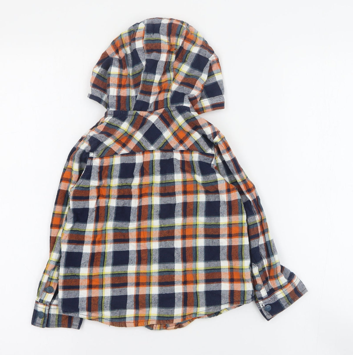 Sergent Major Boys Blue Plaid  Jacket  Size 5 Years  Snap