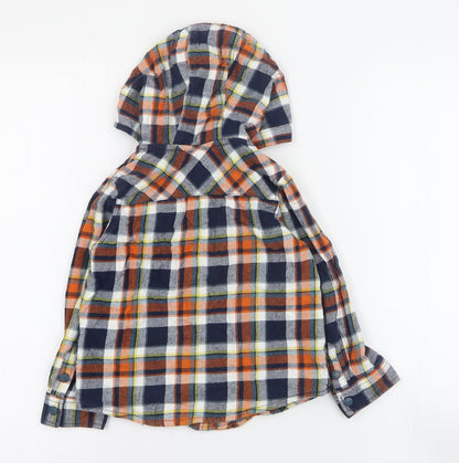 Sergent Major Boys Blue Plaid  Jacket  Size 5 Years  Snap