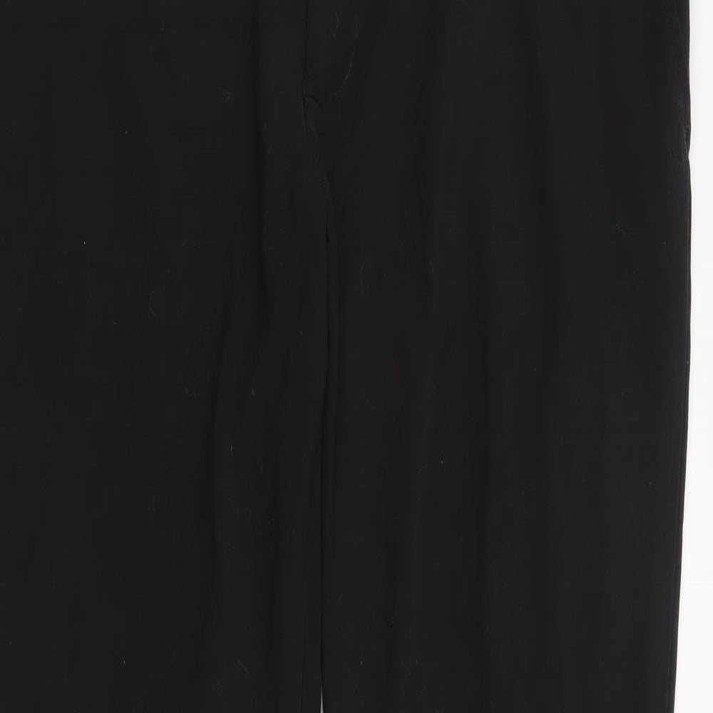 F&F Womens Black  Polyester Trousers  Size 40 in L29 in Regular