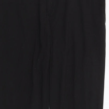 F&F Womens Black  Polyester Trousers  Size 40 in L29 in Regular