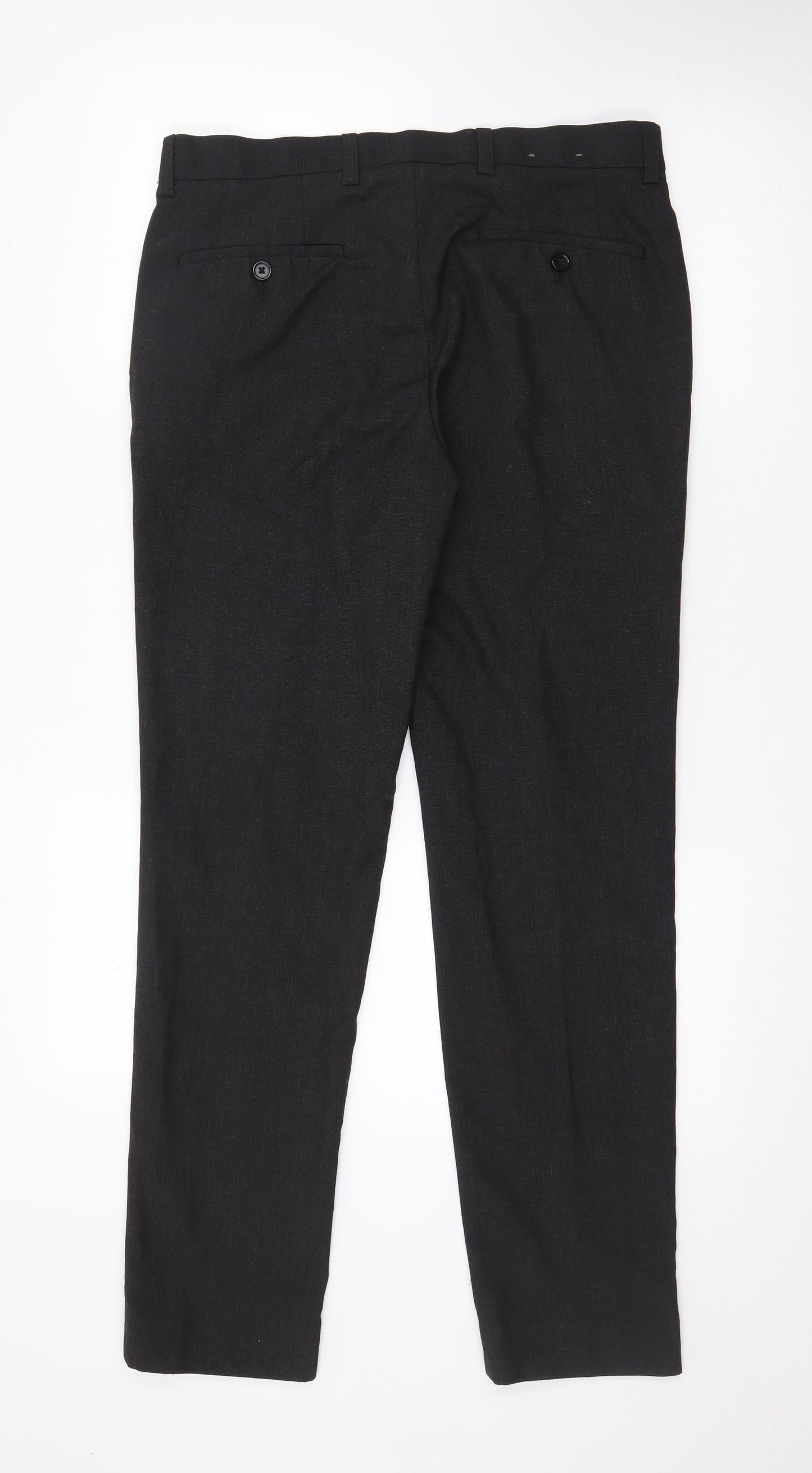 NEXT Womens Grey  Polyester Trousers  Size 32 in L30 in Regular