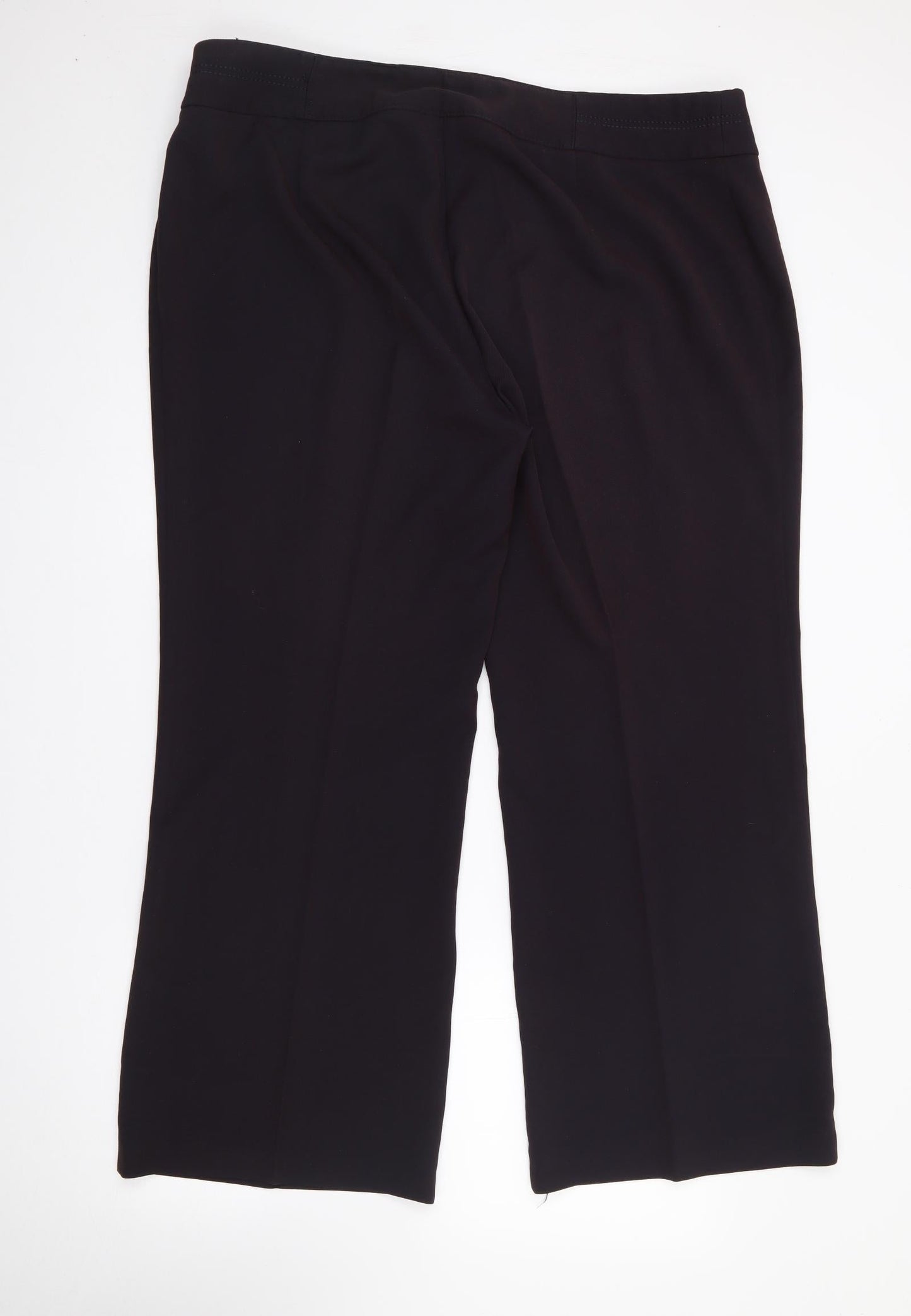 Marks and Spencer Womens Purple  Polyester Trousers  Size 20 L28 in Regular