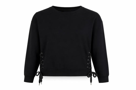 New Look Womens Black  Polyester Pullover Sweatshirt Size 10  Pullover