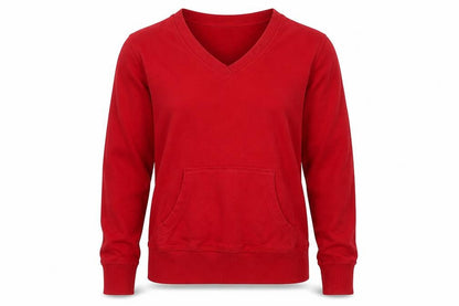 George Womens Red  Cotton Pullover Hoodie Size 8
