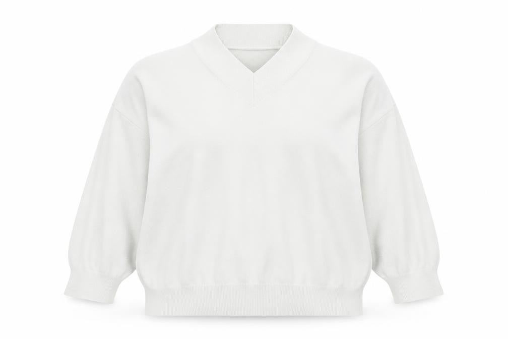 Marks & Spencer Womens Clear V-Neck  Viscose Pullover Jumper Size XL