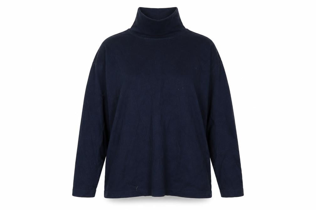 Amy Moore Womens Blue  Cotton Pullover Sweatshirt Size M