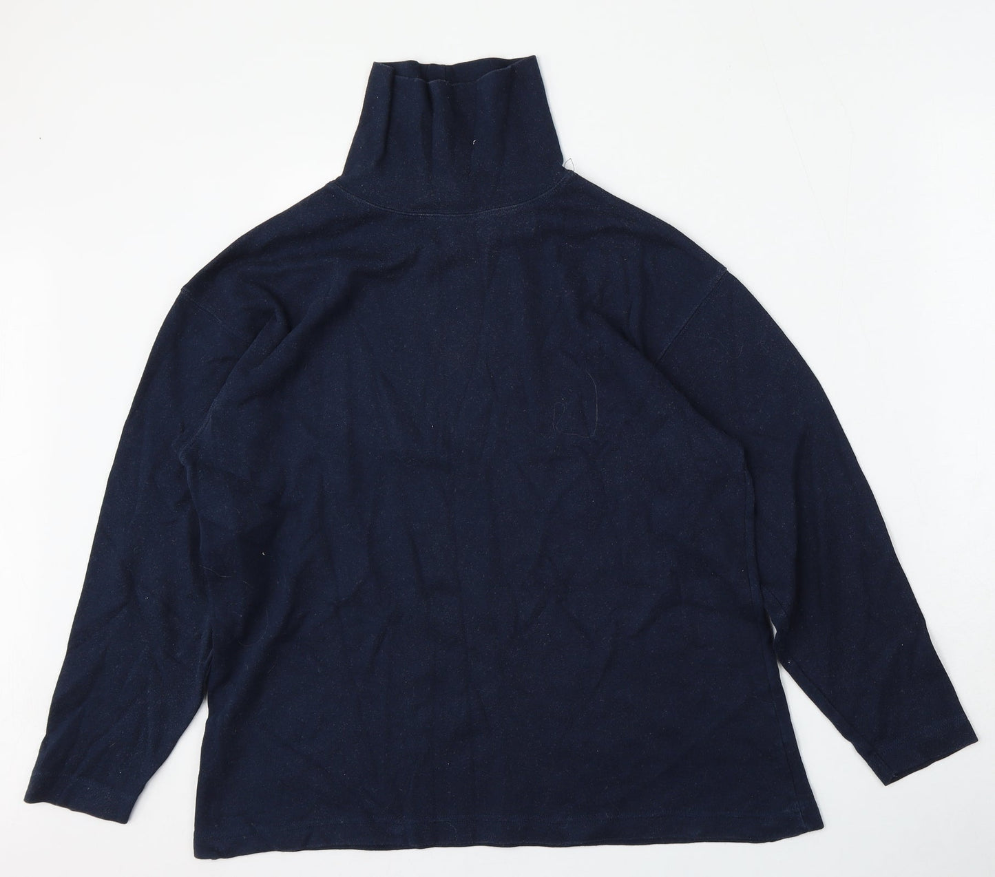 Amy Moore Womens Blue  Cotton Pullover Sweatshirt Size M