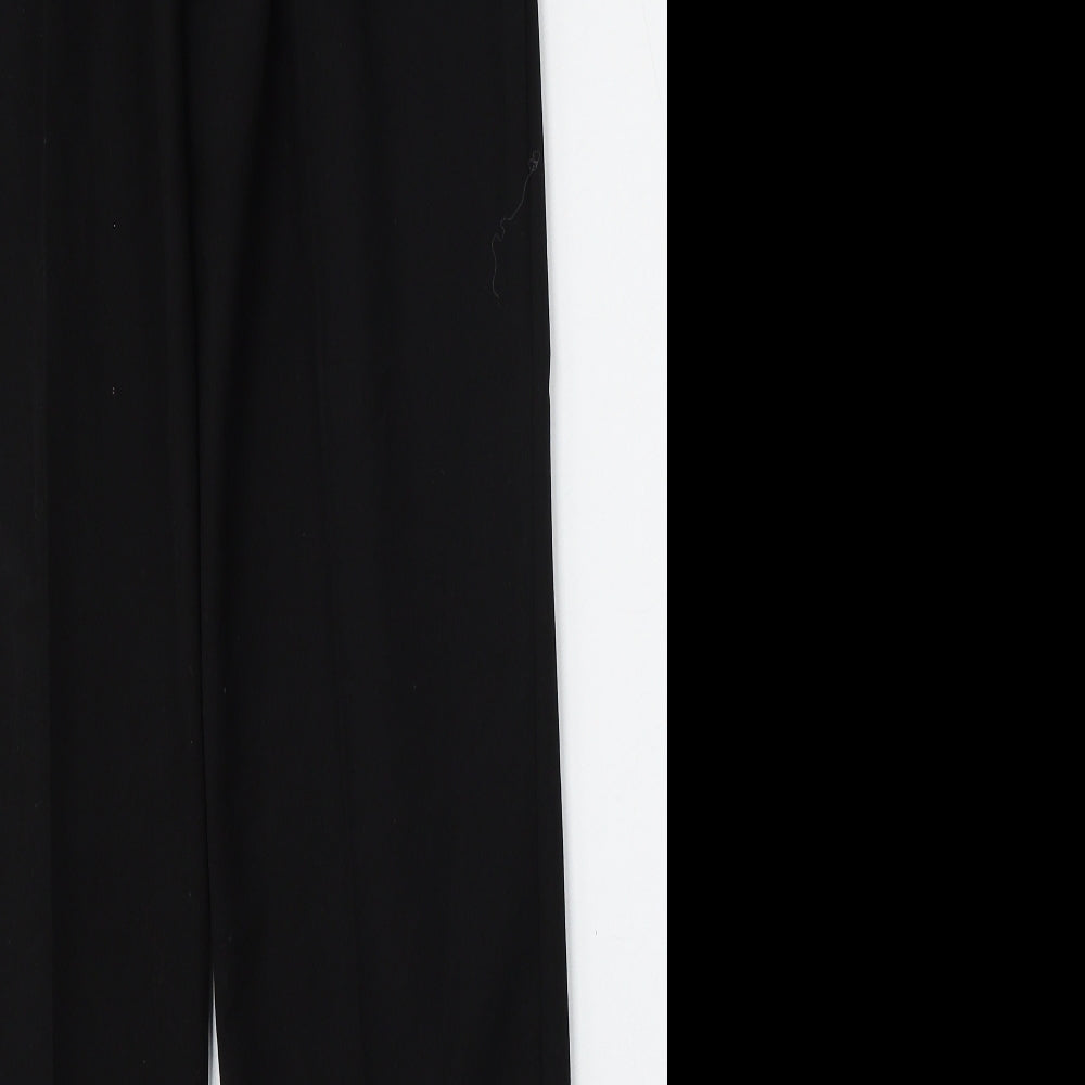Classic Womens Black  Polyester Trousers  Size 8 L28 in Regular