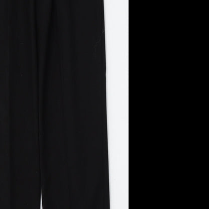 Classics Womens Black  Polyester Trousers  Size 8 L28 in Regular