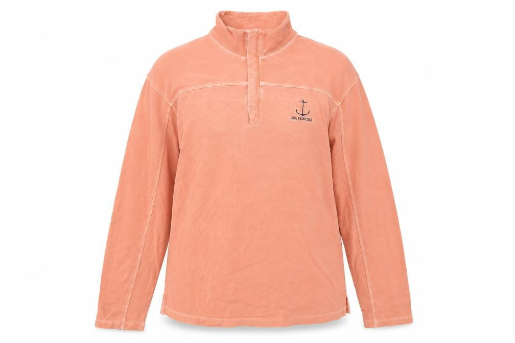 Preworn Womens Pink  Polyester Pullover Sweatshirt Size L  Zip