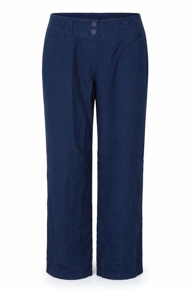 Preworn Womens Blue  Polyester Trousers  Size 36 L31 in Regular