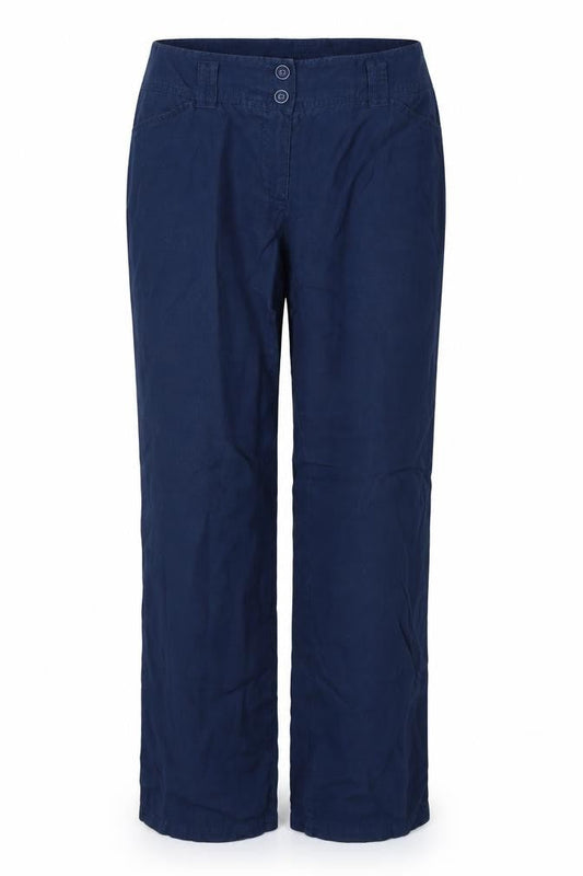 Preworn Womens Blue  Polyester Trousers  Size 36 L31 in Regular