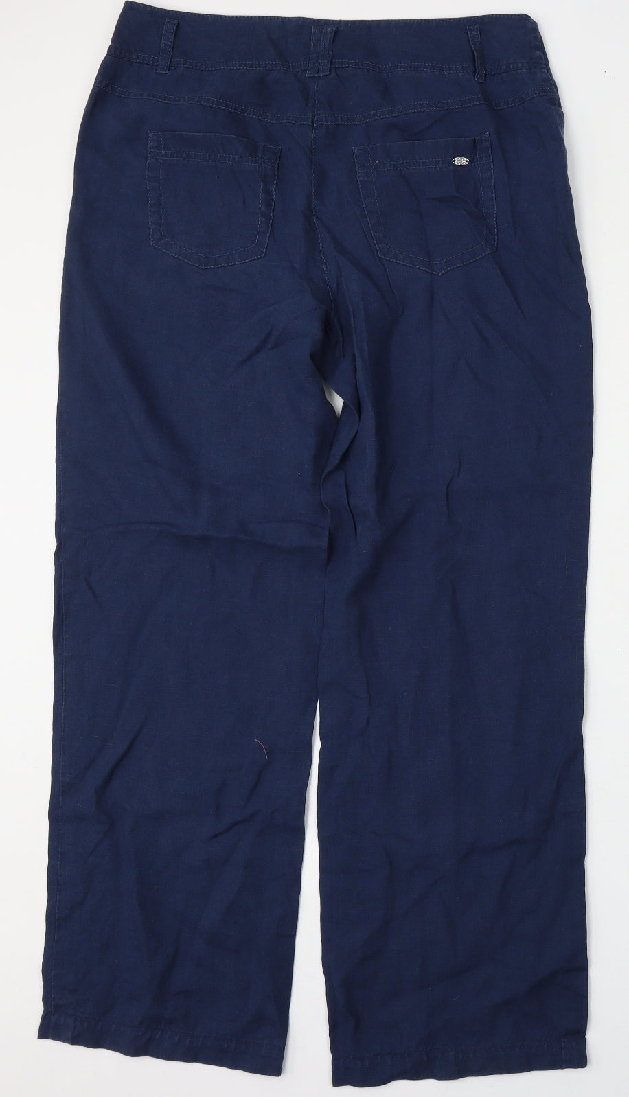Preworn Womens Blue  Polyester Trousers  Size 36 L31 in Regular