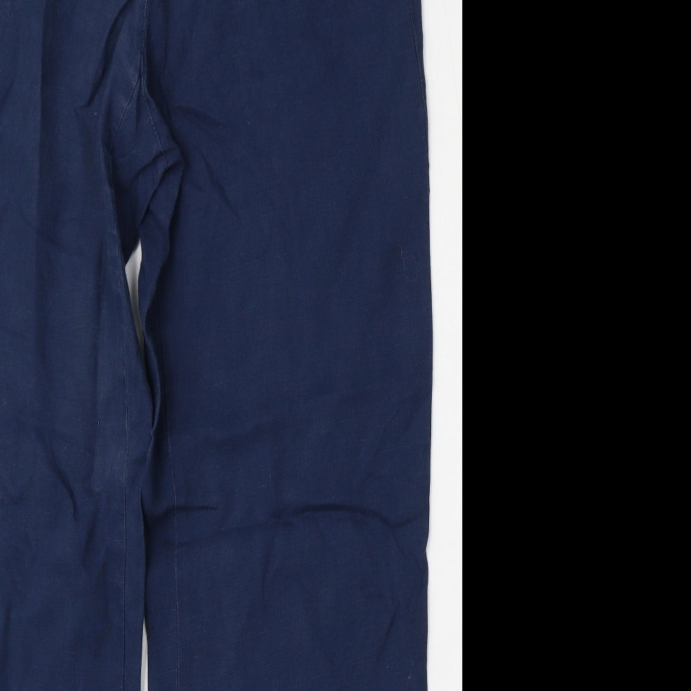 Preworn Womens Blue  Polyester Trousers  Size 36 L31 in Regular