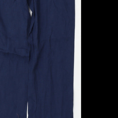 Preworn Womens Blue  Polyester Trousers  Size 36 L31 in Regular