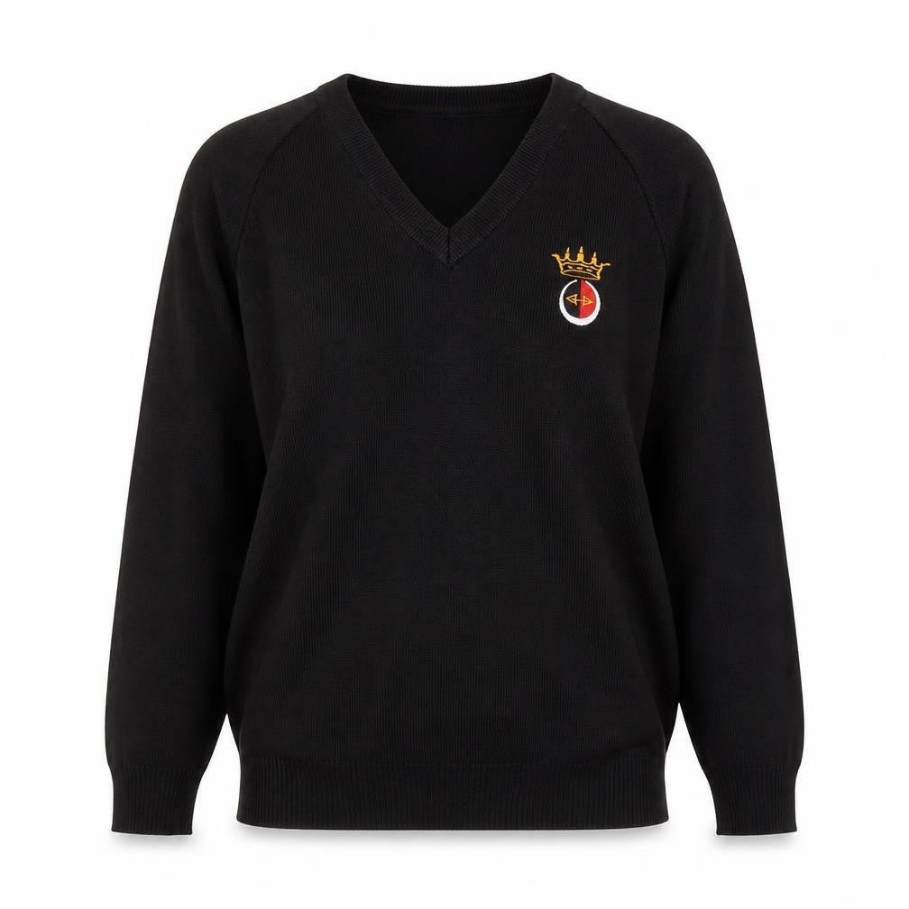 Performa Womens Black  Cotton Pullover Sweatshirt Size 2XS