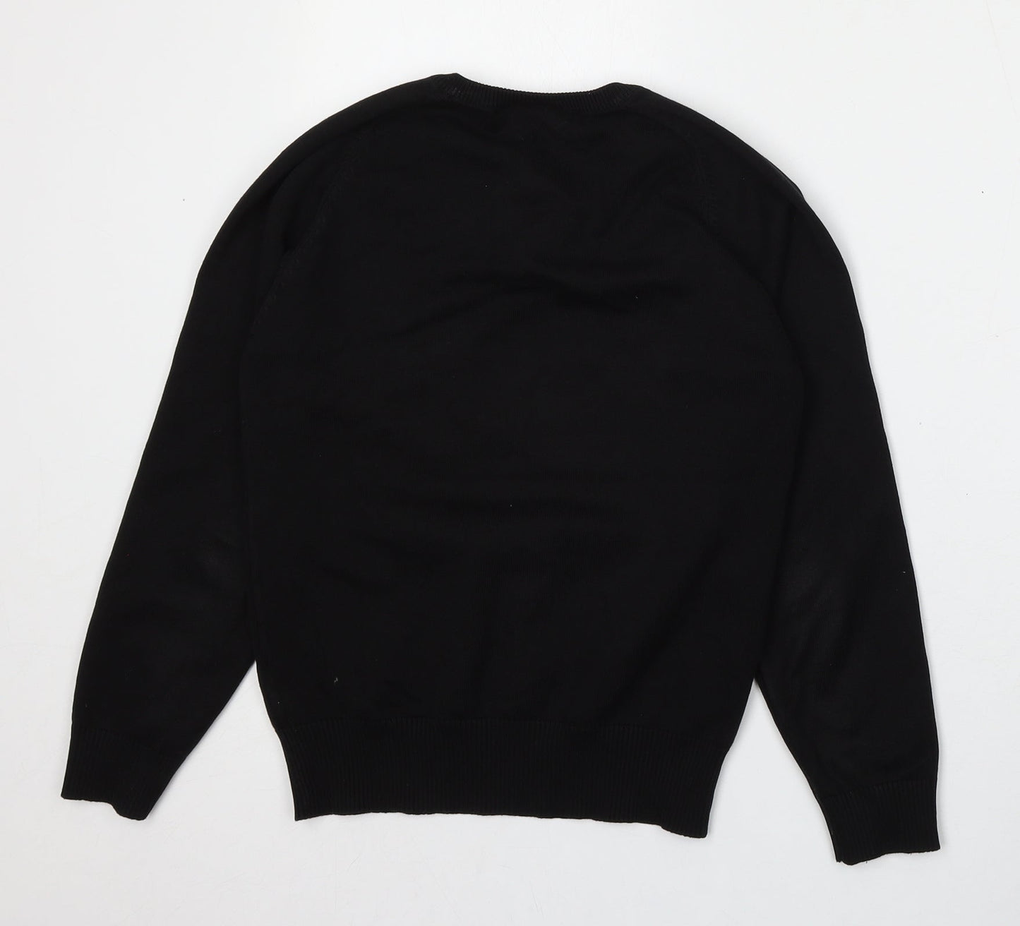 Trutex Womens Black  Acrylic Pullover Sweatshirt Size 2XS
