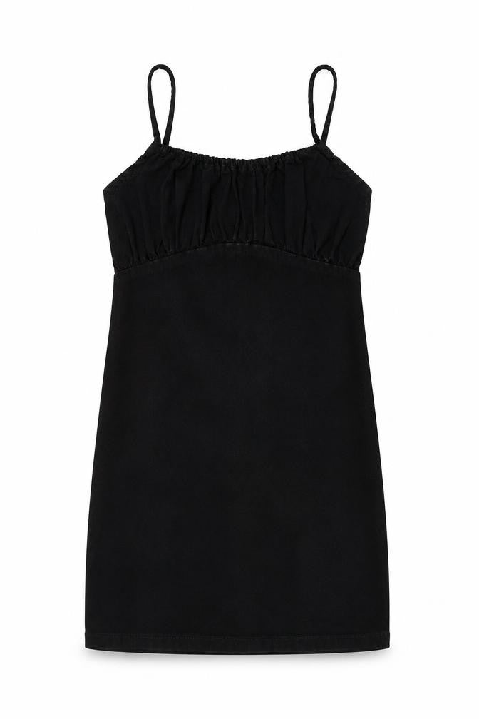New Look Womens Black  Cotton A-Line  Size 10  Square Neck