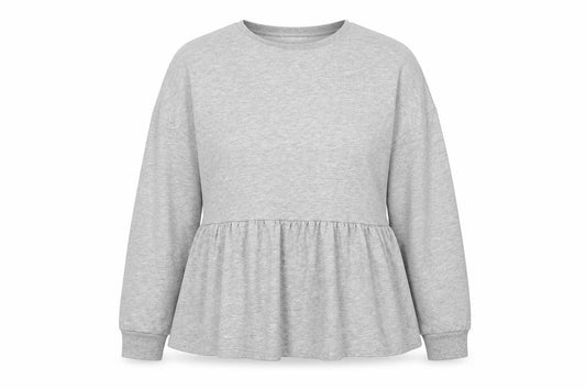 Matalan Womens Grey  Cotton Pullover Sweatshirt Size L