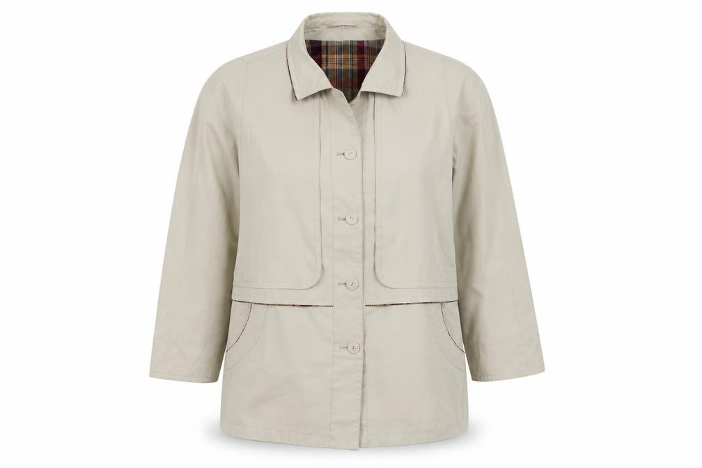 Compliments Womens Beige   Jacket  Size 14  Button