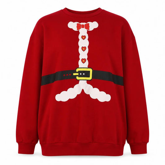 Be Jealous Womens Red  Cotton Pullover Sweatshirt Size L  Pullover