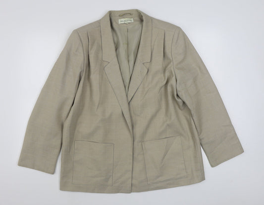 Holmewood Womens Beige   Jacket Blazer Size 16
