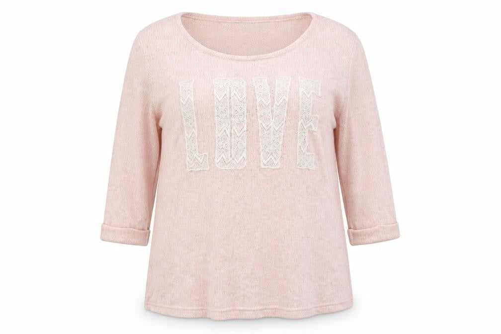 New Look Womens Pink Scoop Neck  Viscose Pullover Jumper Size 16
