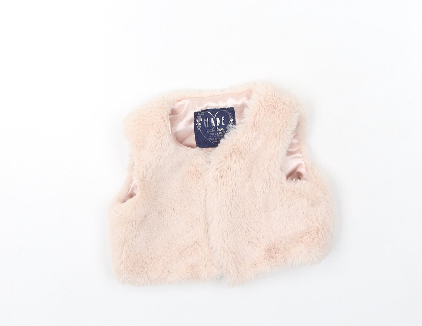 Primark  Girls Pink   Gilet Jacket Size 6-9 Months