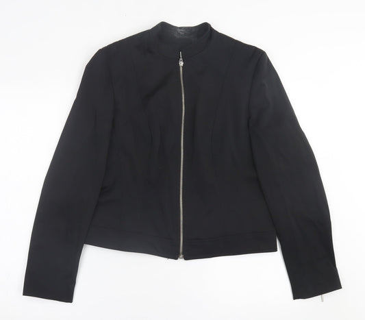Dorothy Perkins Womens Black   Jacket  Size 14  Zip