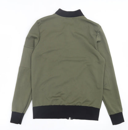 Miss Blush Womens Green   Bomber Jacket Jacket Size 10  Zip